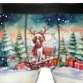 thumbnail image 4 of Merry Christmas Santa Reindeer Antlers Brittany Spaniel Sleigh Xmas Winter Holiday All Over Print Boxer Briefs Underwear for Men Dad Brittany Dog Lover Gifts Idea - 00023, 4 of 6