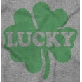 thumbnail image 2 of Lucky 4 Leaf Clover St Patrick's Day Plus Size Crewneck Graphic Tee Shirt Brisco Brands 2X, 2 of 3