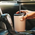thumbnail image 3 of JoyJolt Vacuum Insulated Tumbler with Flip Lid and Straw - 20 oz - Blue, 3 of 8