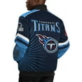 thumbnail image 2 of Men's G-III Sports by Carl Banks Navy Tennessee Titans Extreme Redzone Full-Snap Varsity Jacket, 2 of 2