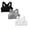 Black 1PCS & Grey 1PCS & White 1PCS, variant on 2 Pack Girls Training Bra Athletic Sports Bra for Kids Racerback Dance Yoga Crop Tops