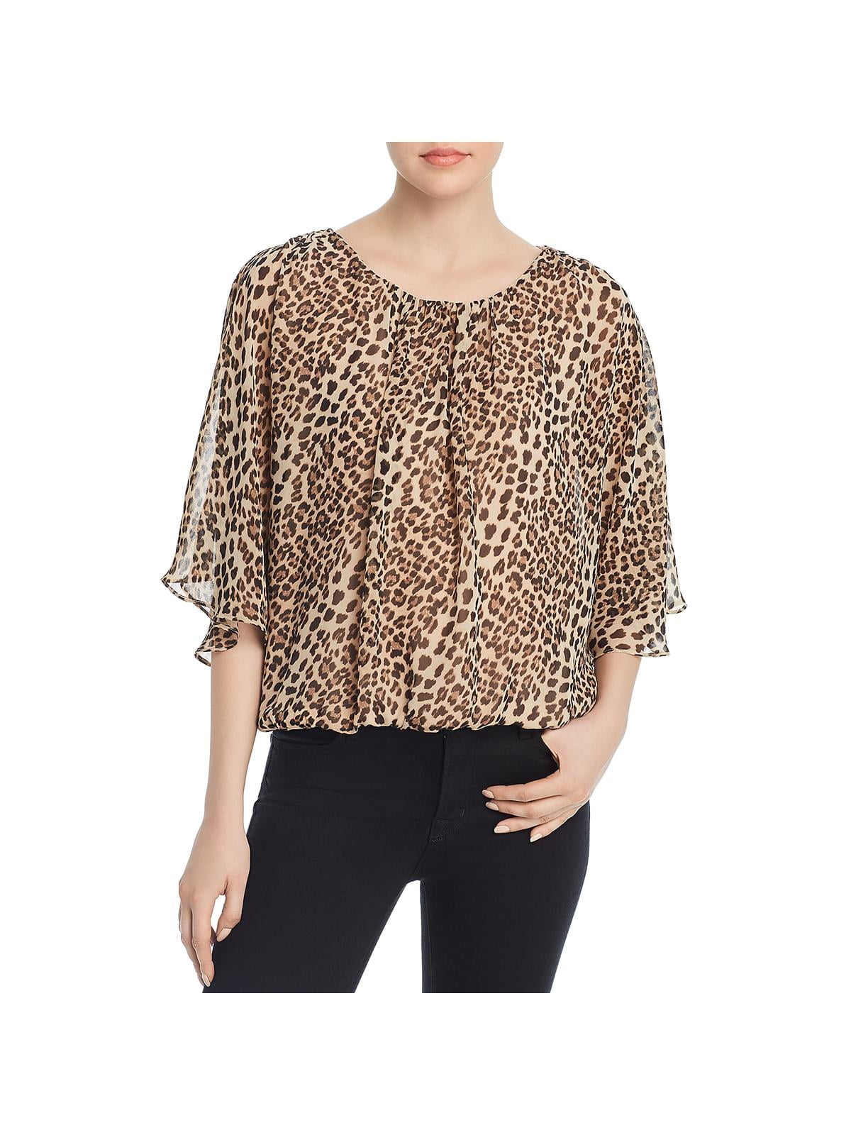 vince camuto animal print top