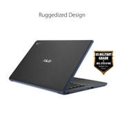 ASUS C403 14" EDU 4GB/32GB Rugged Chromebook, 14" Intel Celeron N3350, 4GB RAM, 32GB eMMC, Dark Blue, Chrome OS, C403NA-WS42-BL
