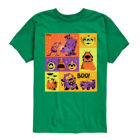 Disney Pixar - Halloween Movie Grid - Toddler & Youth Short Sleeve Graphic T-Shirt