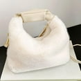 thumbnail image 3 of Bolso de mano de felpa suave para mujer, bolso de hombro, bolso multifunción a la moda, bolso de regalo exquisito, correa ajustable para mujer para Beige Yinane Tote de hombro, 3 of 4