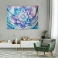 thumbnail image 2 of ONETECH  Bohemian Psychedelic Colorful Mandala Tapestry Wall Decoration for Room (Blue&amp;Purple&amp;Pink), 2 of 7