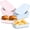 Blue and Pink, variant on 50 Pack 2Lb Pink Gingham Plates Paper Trays Disposable Food Boats, 6.42 x 5.68 x 1.58 Inch Grease Resistant Snack Serving Trays No Folding Required for Baby Shower Wedding Tea Party (Pink)