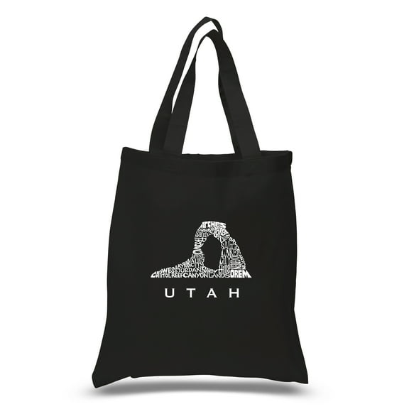 LA Pop Art Small Word Art Tote Bag - Utah