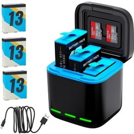 GoPro Dual Battery Charger + Battery, Black - Walmart.com