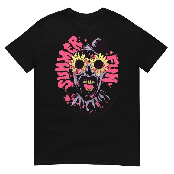 Terrifier Summer Fun Sunglasses Art The Clown Horror Movie T-Shirt