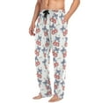 thumbnail image 5 of joogoo Men's Pajama Pants Blue Bows Disco Balls Soft Long Sleep Lounge Pjs Bottoms L, 5 of 7