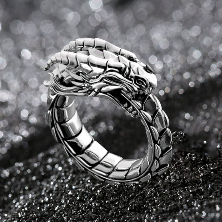 Baocc Lord Of The Rings Dragon Ring, Legendary Ring, Nidhogg Ring, Diamond  Ring, Gift Ring, Peacock Shape, Peacock Ring,Diamond Ring, Big Diamond Ring,  Spar-Kle Ring, Light Ring D 