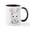 White/Black Inside, variant on CafePress - Kawaii Easter Bunny Mug - 11 oz Ceramic Mug - Novelty Coffee Tea Cup