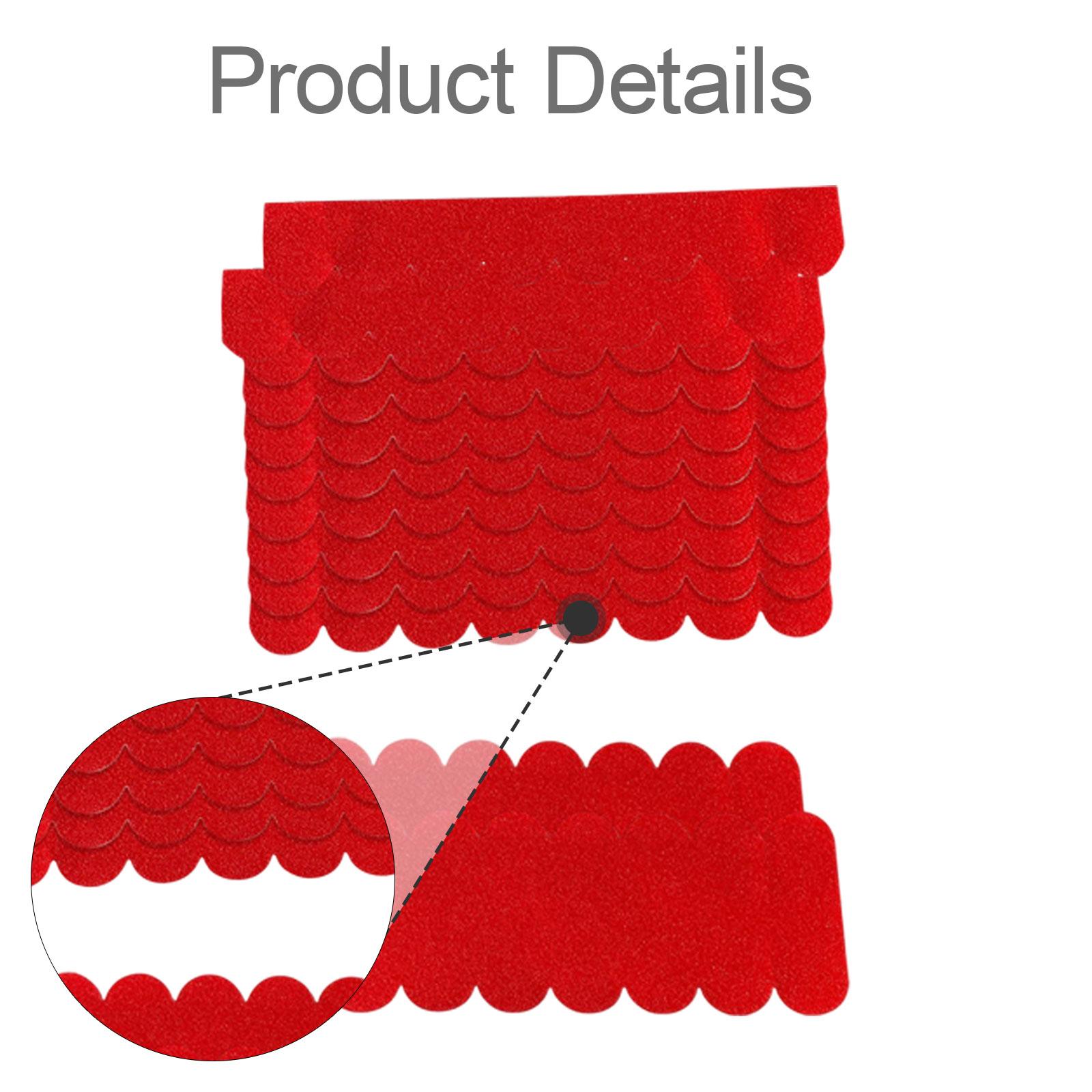 GUOOL Felt Sheet, Craft Felt, Sheets, Thick Felt, Material, Dollhouse, Miniature, Roofing for, Home Decoration, DIY, Sewing Red