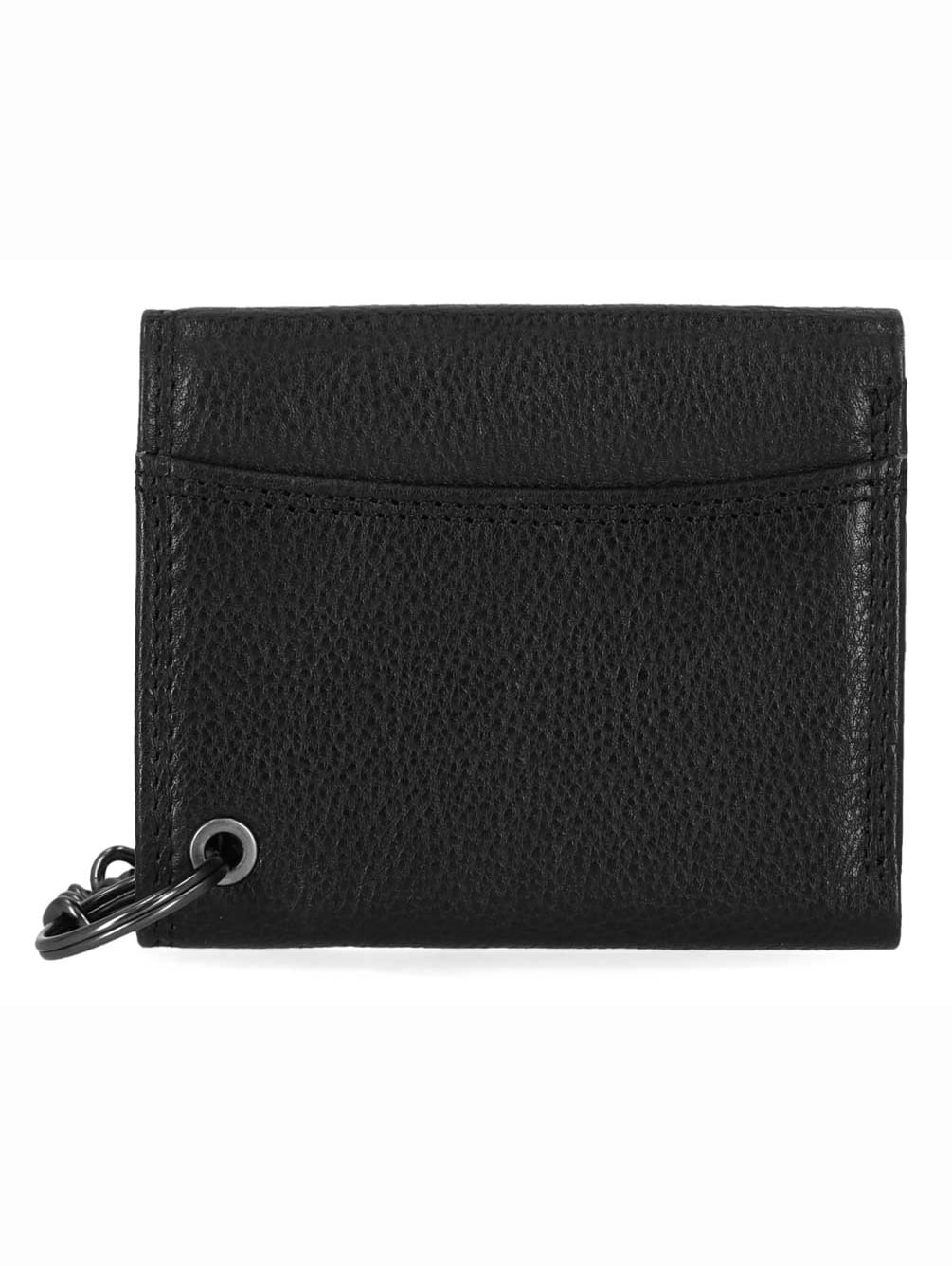 Harley-Davidson Men's Embossed Eagle Tri-Fold Snap Chain RFID Wallet, Black, Harley Davidson