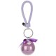 thumbnail image 2 of Llavero de flores conservadas, creatividad, colgante, bola redonda, pedante, regalo, adornos artesanales, color morado, 2 of 5