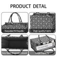 thumbnail image 4 of Large Capacity Tote Bag,Black Daisy Flower White Blooms Pattern Handbag Fashion Luxury Tote Bag,15.7"x13"x 5.1" Inches,Laptop Compatible, 4 of 6