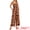 Orange, variant on DARING DIVA Women's Smocked High Waist Beach Wide Leg Overalls with Pockets X-Small Orange