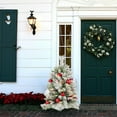 thumbnail image 2 of LmnLft Christmas Tree Pathway Porch Grounded Christmas Trees Pre-Light Battery Operated Outdoor Xmas Decor for Entrance Driveway, Yard, Garden, Red Berries, Pine Cones, 2 of 8