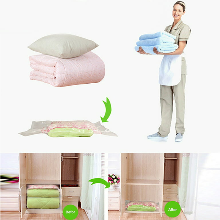 EXTRA LARGE SPACE Saver Bags for Clothes, Pillows, Comforters