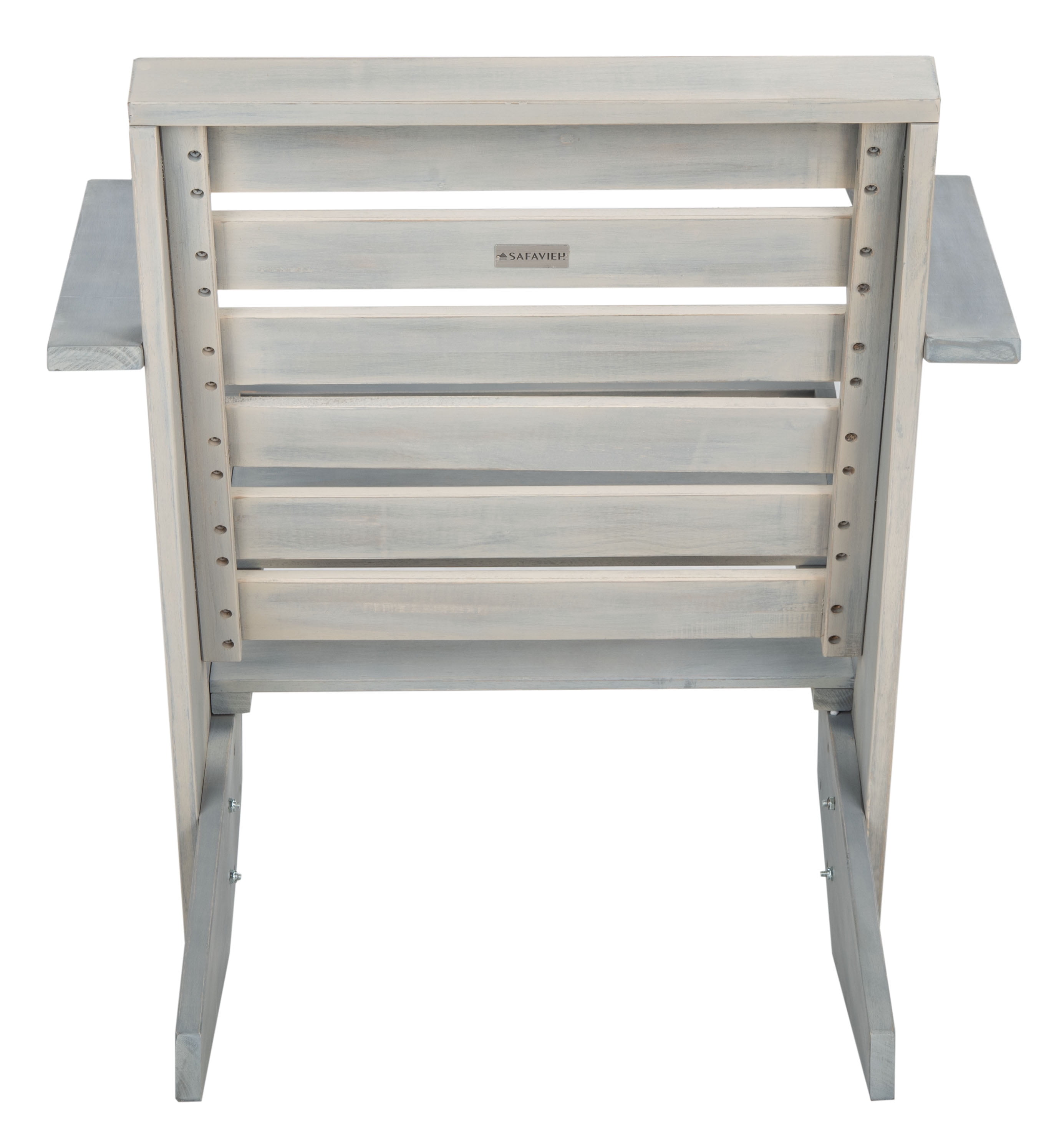SAFAVIEH Lanty Transitional Outdoor Patio Adirondack Chair, Ash Grey