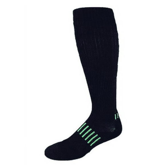 Black with Lime Green Performance Knee-High WOD Fitness Socks