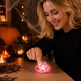 thumbnail image 4 of Relaxation Toys Pink Holographic Glitter Squeeze Pumpkin Squeeze for Halloween Party Favors All Ages and Adults, 4 of 6