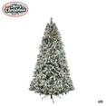 thumbnail image 2 of 6FT Snow-Flocked Christmas Tree with LED Lights, Pre-Lit Artificial Holiday Tree with 11 Lighting Modes and Stepless Dimming, for Living Room, Office or Entryway Décor, 2 of 7