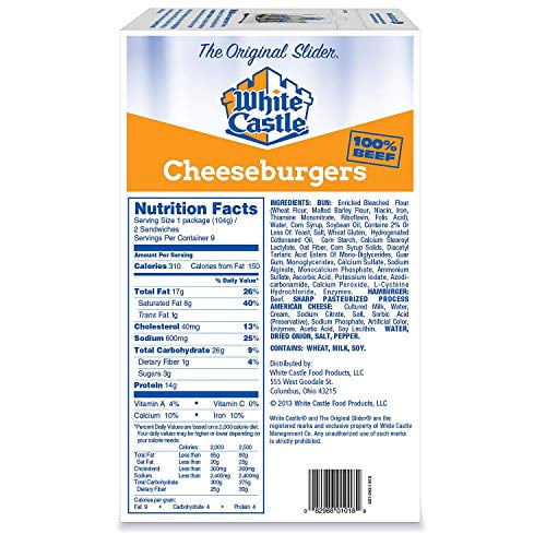 Evaxo White Castle Cheeseburger Sliders (18 ct. )