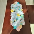 thumbnail image 3 of SDNall Easter Table Runner With Embroidered Bunny And Eggs, Spring Festival Table Decoration For Home Dining And Party, White Polyester Hollow Design Tablecloth, 3 of 5