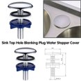 thumbnail image 2 of Luckyn Chrome Brass Kitchen Sink Tap Hole Blanking Plug 50mm Metal Stopper Basin Cover, 2 of 9