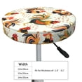 thumbnail image 4 of Naloa Colorful Roosters Round Bar Stool Cushion Cover 12-14 inch, Fits Kitchen, Office, Restaurant Chairs - 12 inch, 4 of 7