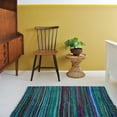 thumbnail image 4 of Aakriti Handmade Rag Rug, Chindi Rug, Multicolored, Indian Rug, Recycled Rug, Boho Style, Decorative Rug ( 5x3 ft) (Turquoise), 4 of 5