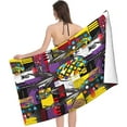 thumbnail image 3 of Yibo Funny Polka Dot Pineapples Beach Towel Abstract 80s 90s Style Colorful Hippy Geometric Bath Pool Towels Absorbent Quick Dry, 3 of 7
