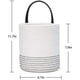 thumbnail image 5 of Paquete de 2 cestas colgantes de yute, 7,87 x 7 pulgadas, cesta de cuerda colgante de helecho tejido pequeño, cesta de flores, plantas, cesta de pared, juego de decoración bohemio Adepaton LRWJ681-4, 5 of 7