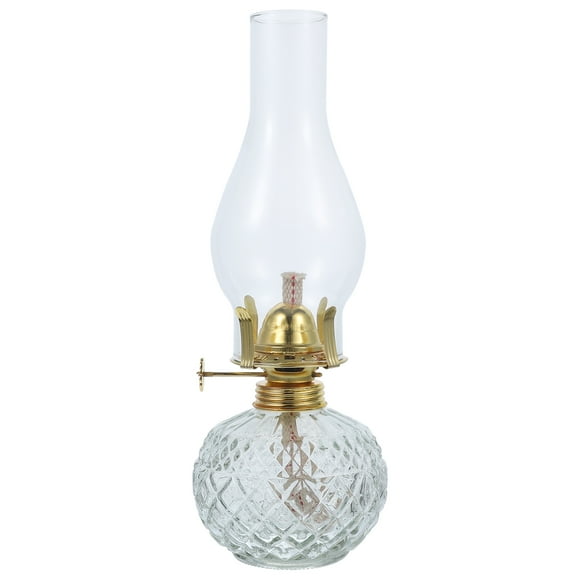Oil Lamp Glass Kerosene Lamp Oil Lantern Indoor and Outdoor Atmosphere Light
