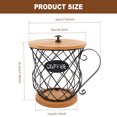thumbnail image 2 of Txkrhwa Coffee Pod Holder with Lid, Large Capacity Black K Cup Holder Organizer for Counter, Coffee Bar Accessories Decor Station for Pods, Espresso, Capsules, Creamer, 2 of 7