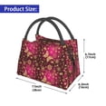 thumbnail image 2 of Easygdp Golden Snowflakes And And Butterflies Bolsa de Almuerzo Insulada Reutilizable, Bolsa de Mano y Bandolera para Oficina, Trabajo, Viajes, 2 of 6