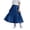Dark Blue, variant on Girls Denim Skirt Elastic Waist Jeans Dress Skirt Solid Color Lyocell Fabric Calf Length Denim Style Wear Summer Dress for Ages 5-16 Years