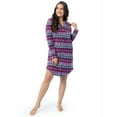 thumbnail image 2 of Fruit of the Loom Women's Beyond Soft Long Sleeve Button Down Flannel Sleepshirt, Sizes S-4X, 2 of 9
