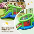 thumbnail image 4 of Gymax Inflatable Snail Bounce House Dual Slide Basketball Game W/ 480W Blower, 4 of 9