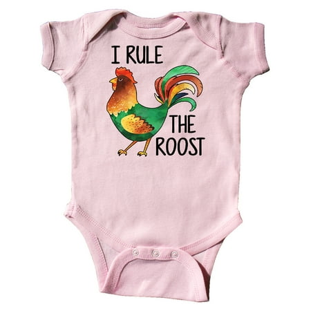 

Inktastic Farmer I Rule The Roost Rooster Gift Baby Boy or Baby Girl Bodysuit