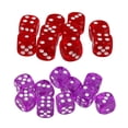 thumbnail image 1 of 20x Dados D6 Acrílicos De Seis Caras Para D Board toys Rojo / Morado, 1 of 9