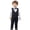 Black, variant on Odeerbi Toddler Boys 4 PCS Gentleman Formal Suit Dress Shirt Suit Pants Waistcoat Bow Tie Wedding Outfits Set