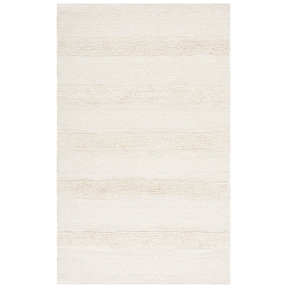 SAFAVIEH Vermont Zavier Stripe Area Rug, Ivory/Beige, 5' x 8'