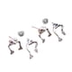 thumbnail image 1 of 2 piezas pendiente joyería linda plata Mini gótico Animal Retro frágil pendiente pendiente hombres niñas, 1 of 8