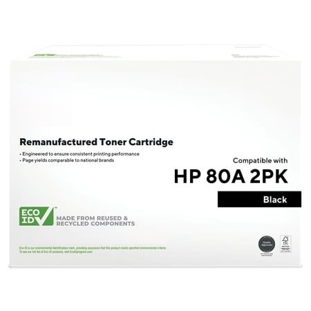 HITOUCH BUSINESS SERVICES Reman Black Std Yield Toner Cartridge Replacement for HP 80A 2/Pack price history on PriceWatchPro