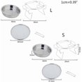 thumbnail image 3 of Outdoor Stainless Steel Round Grill Rack Portable Folding Campfire BBQ Charcoal Grill Combo for Picnic Patio Backyard Camping Tools Large, 3 of 5