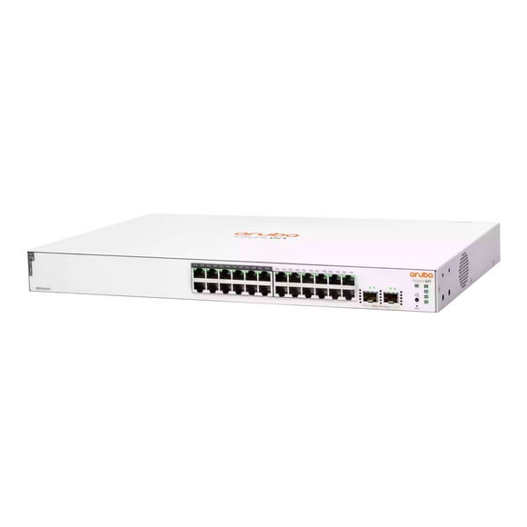 HPE Networking Instant On 1830 24G 12p Class4 PoE 2SFP 195W Switch - Switch - smart - 12 x 10/100/1000 + 12 x 10/100/1000 (PoE+) + 2 x Gigabit SFP - desktop, rack-mountable - PoE+ (195 W)