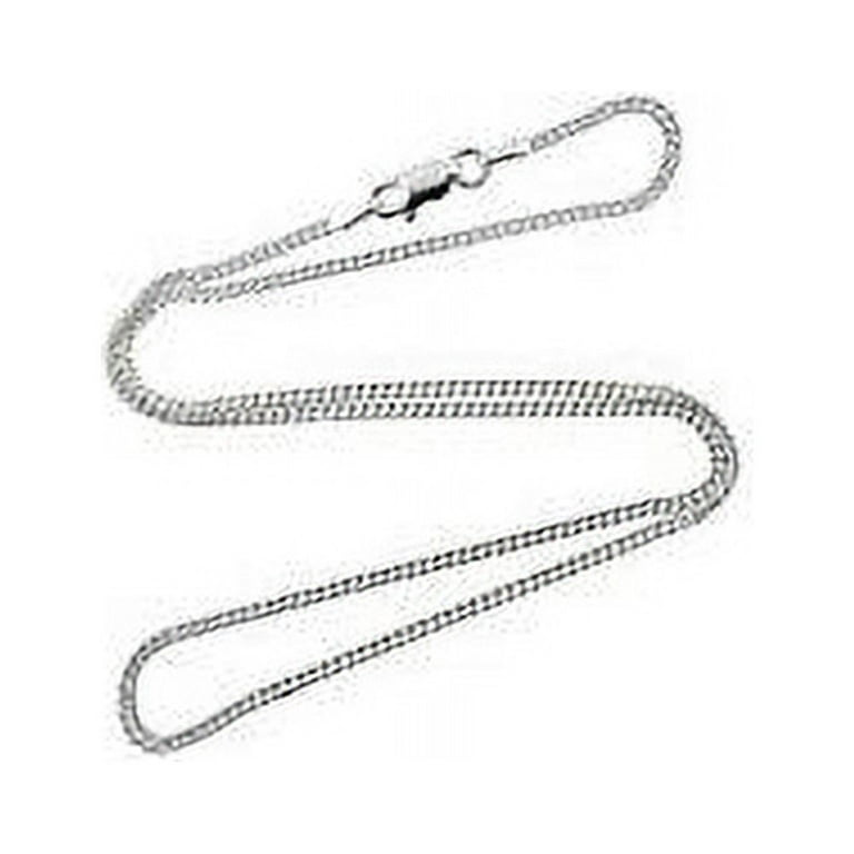 Italian 925 Sterling Silver mm Curb Chain Available in